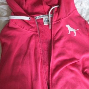 PINK VICTORIA SECRETS ZIPPER HOODIE